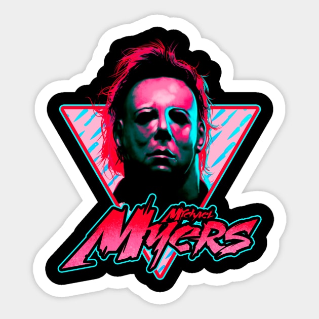 Michael Myers Stay Rad. Sticker by Gerkyart